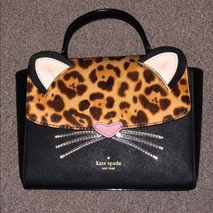 Kate Spade leopard cat purse